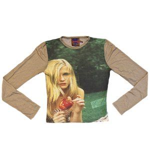 Heaven Marc Jacobs Virgin Suicides Graphic Mesh Tee